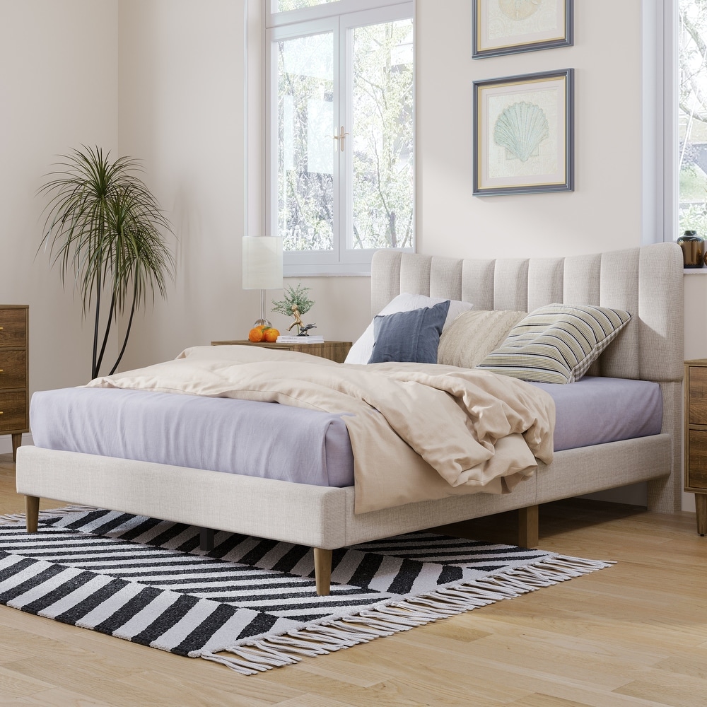 Bellevue upholstered platform shop bed