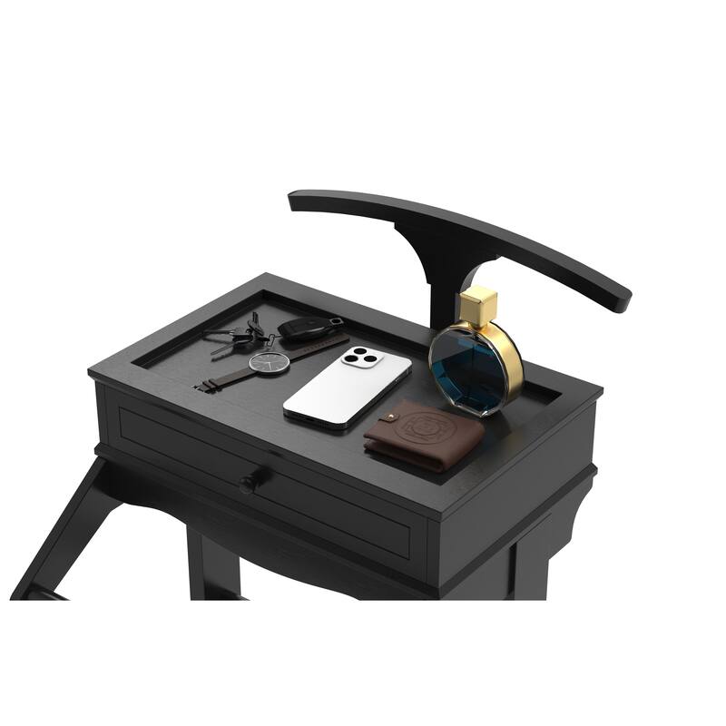 Modern Upright Coat Rack, Heavy-Duty Coat Rack Suit Rack with Storage Shelves, for Entryways