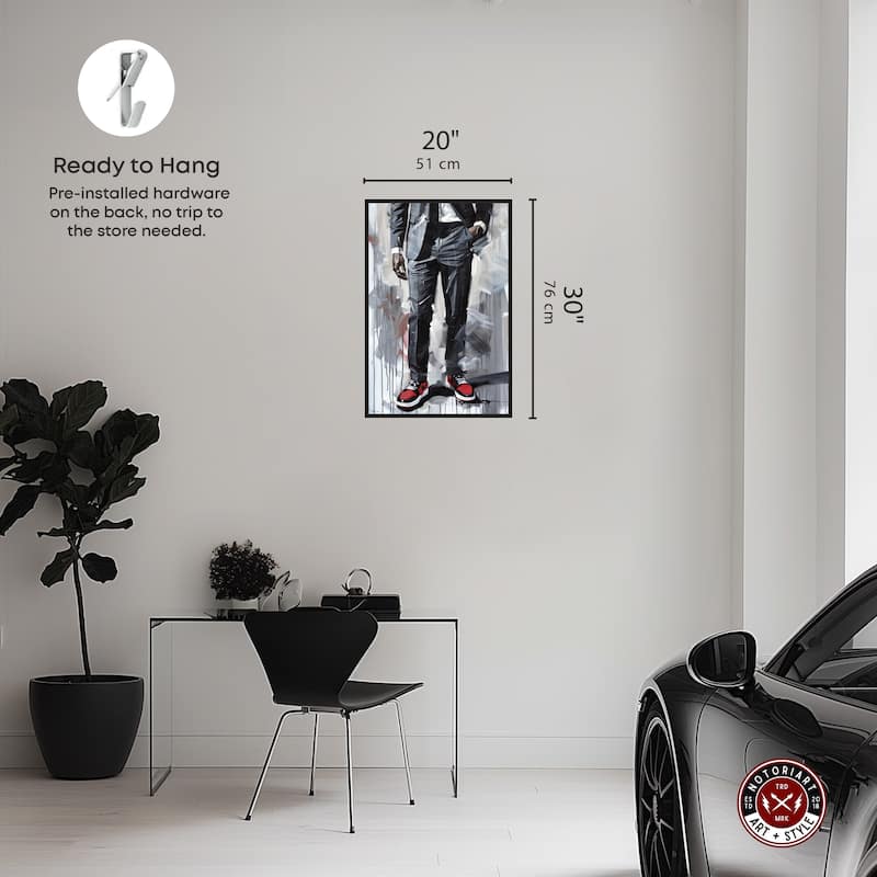 Notoriart Man Of Style Ii Framed Men Style 1 Piece Canvas Wall Art