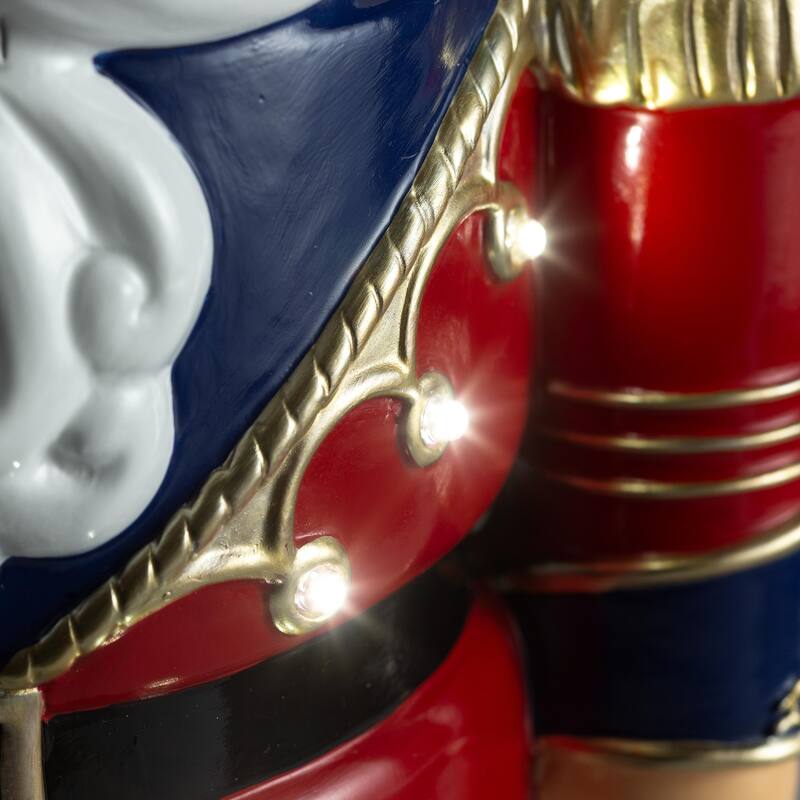 Indoor/Outdoor Lighted Nutcracker Shorty Statue