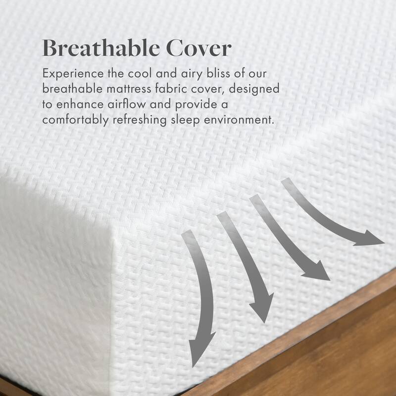 SoftNest Calma Collection 8-inch Green Tea-Infused Gel Memory Foam Mattress