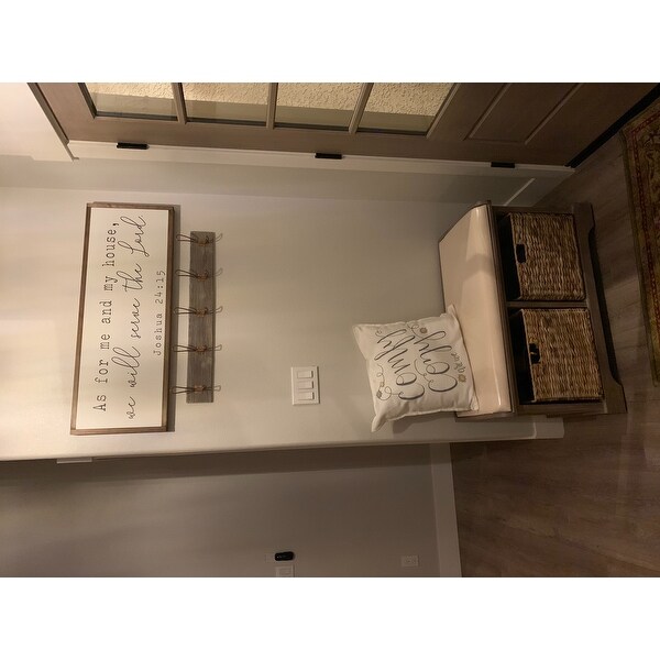Shop Safavieh Freddy Winter Melody Wicker Storage Bench 33 5 X