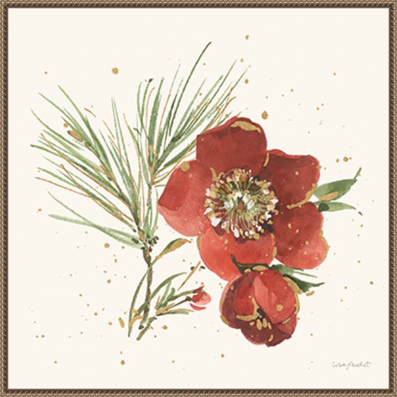 Winter Blooms V by Lisa Audit Framed Canvas Wall Art Print