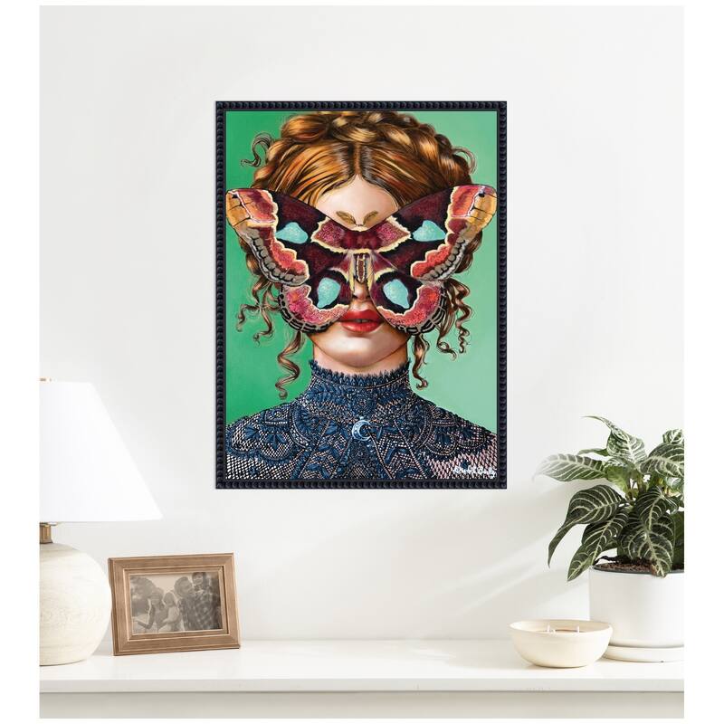 Kate and Laurel Forest Witch by Charlotte Brindley Framed Canvas Wall Art Print