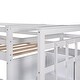 preview thumbnail 2 of 25, Twin Over Twin Wood Bunk Bed for Kids with Trundle and Staircase(4 Storage Drawers)