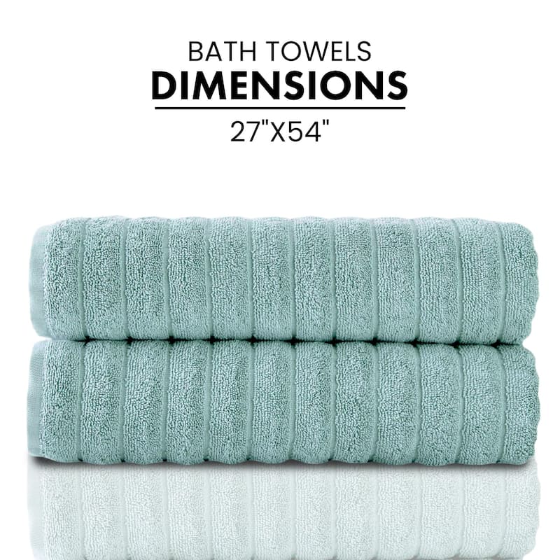 Brampton Premium Turkish Cotton 2 Piece Bath Towels Set Heavyweight