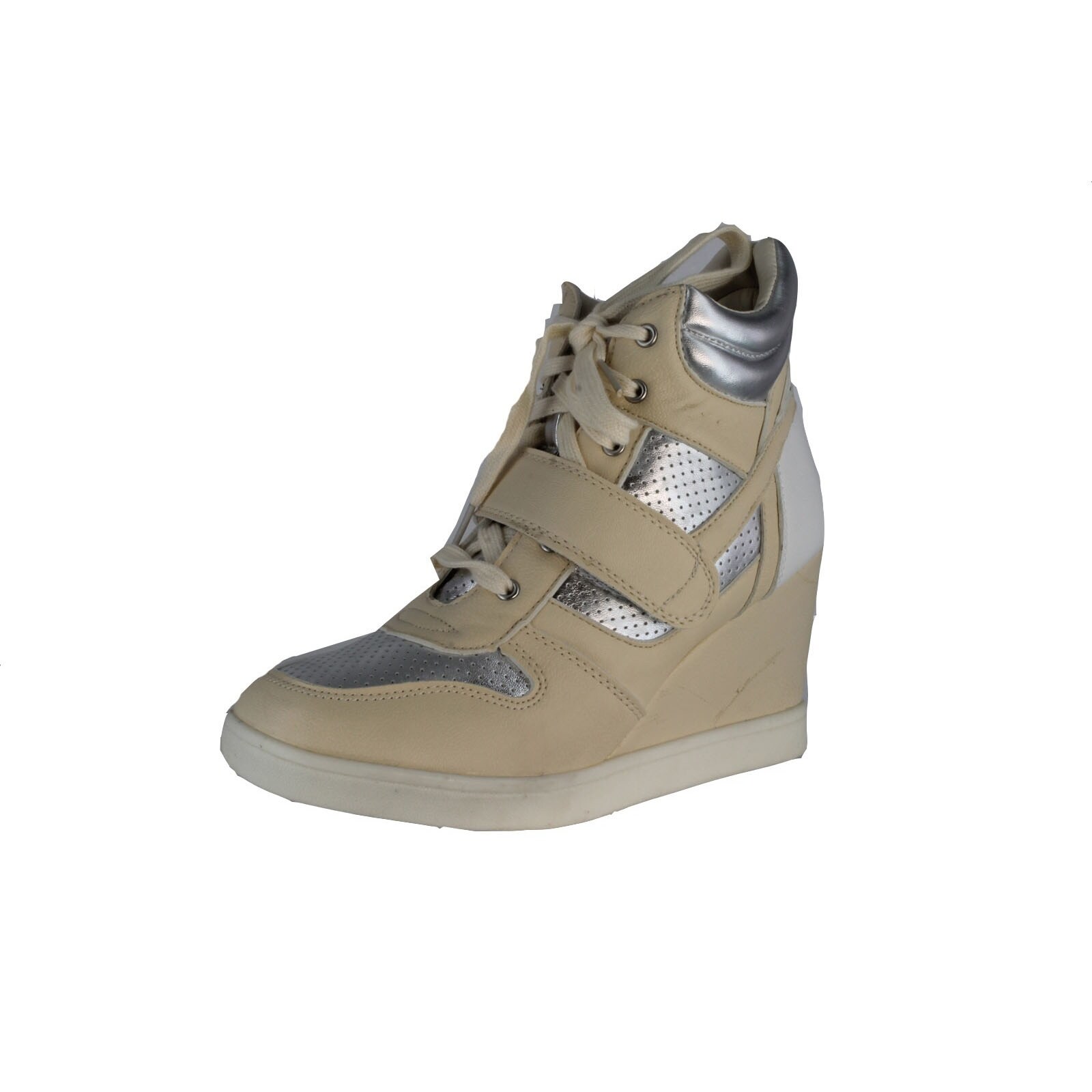 wedge heel high top sneakers