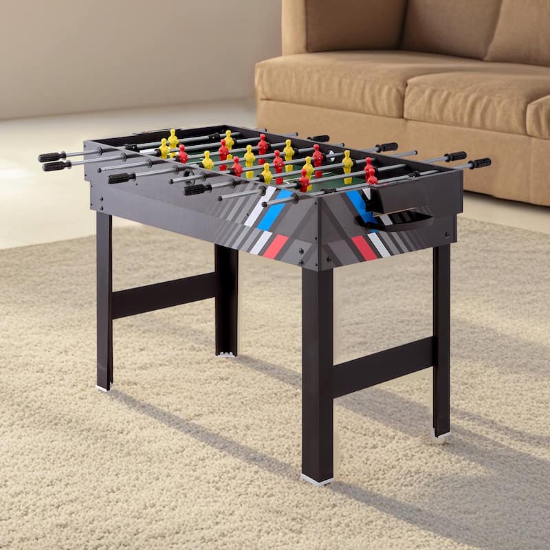 48 Inch 4-in-1 Combo Game Table with Steel Locks Ideal for Basements or Recreation Rooms Suitable for All Ages