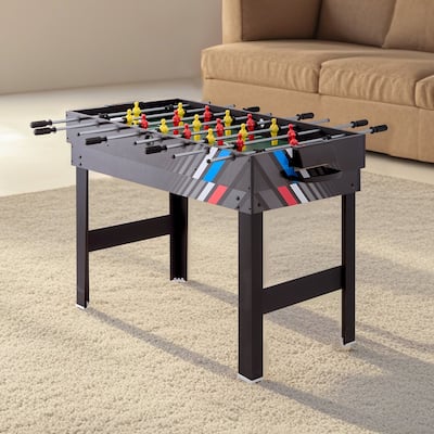 48 Inch 4-in-1 Combo Game Table with Steel Locks Ideal for Basements or Recreation Rooms Suitable for All Ages