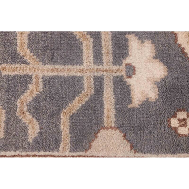 ECARPETGALLERY Hand-knotted Royal Oushak Dark Grey Wool Rug - 8'2 x 10'0