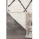 preview thumbnail 19 of 27, Nuloom Ivory Contemporary Cabin Diamond Moroccan Tassel Area Rug