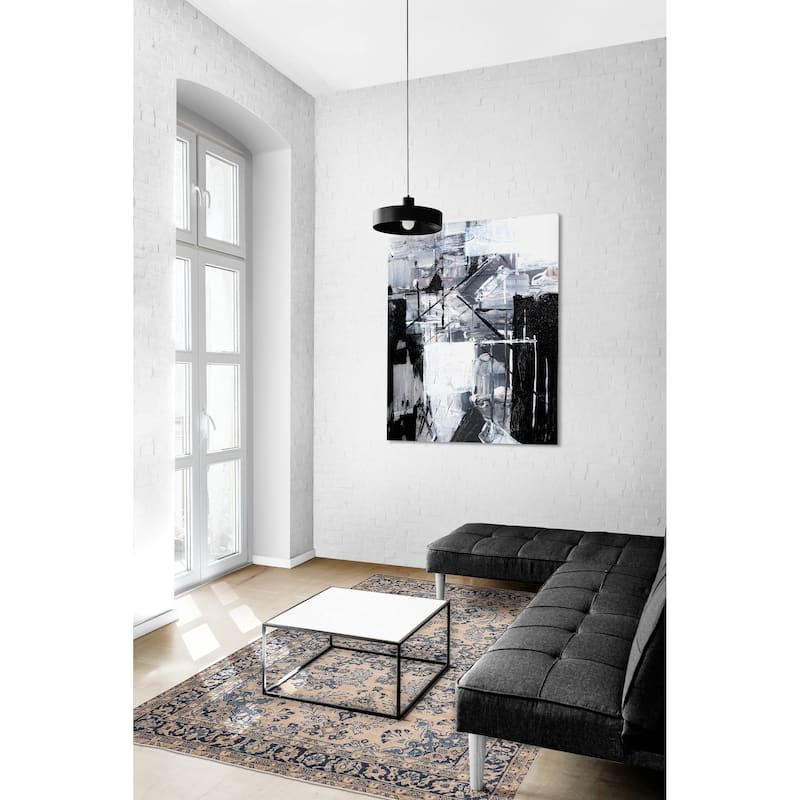 ECARPETGALLERY Hand-knotted Antalya Vintage Beige Wool Rug - 6'9 x 9'5