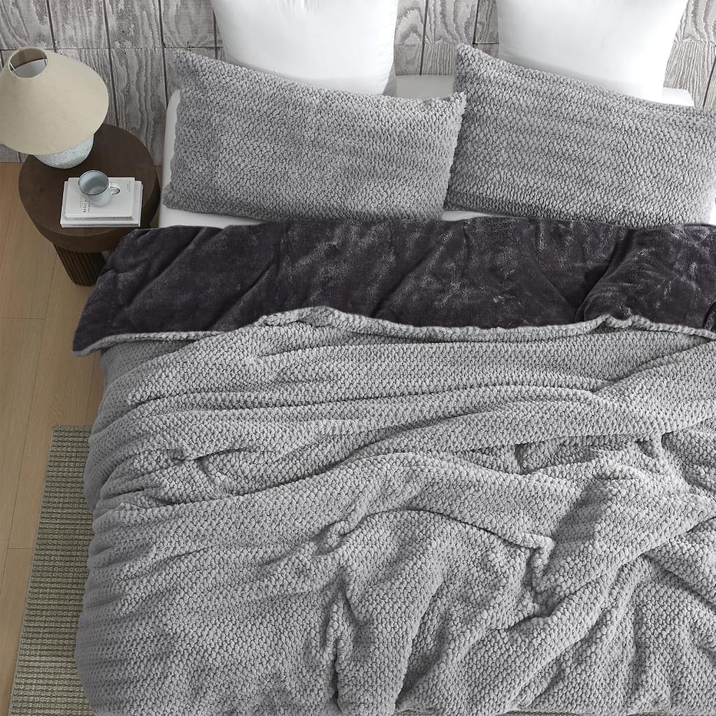What If Pebbles Were Soft - Coma Inducer® Oversized Comforter Set - Stone Gray