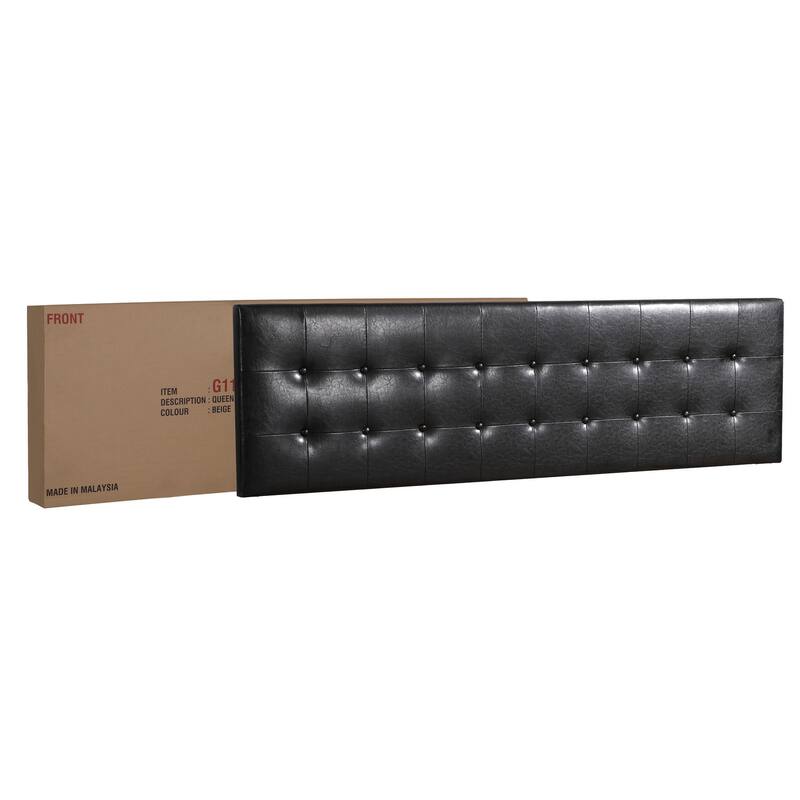 Full Size PU Platform Bed with Sturdy Frame and Easy Assembly