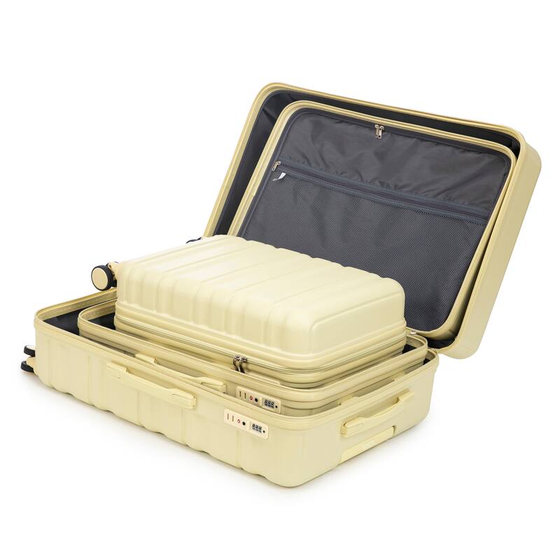 Fashion Luggage Lightweight Luggage, 3-Piece Set with Universal Wheels and Telescopic Handle, for Boarding and Travel