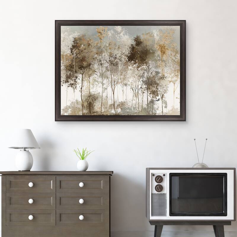 Masterpiece Art Gallery| Black Forest by Allison Pearce - Framed Canvas Art Print