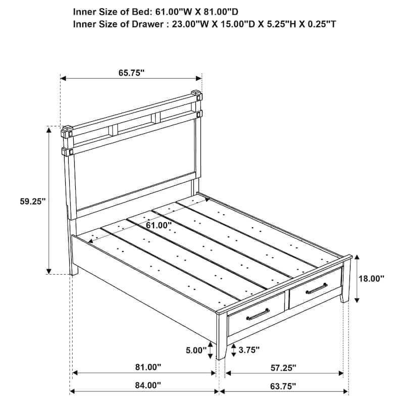 Hazlewood Bedroom Set Vineyard Oak