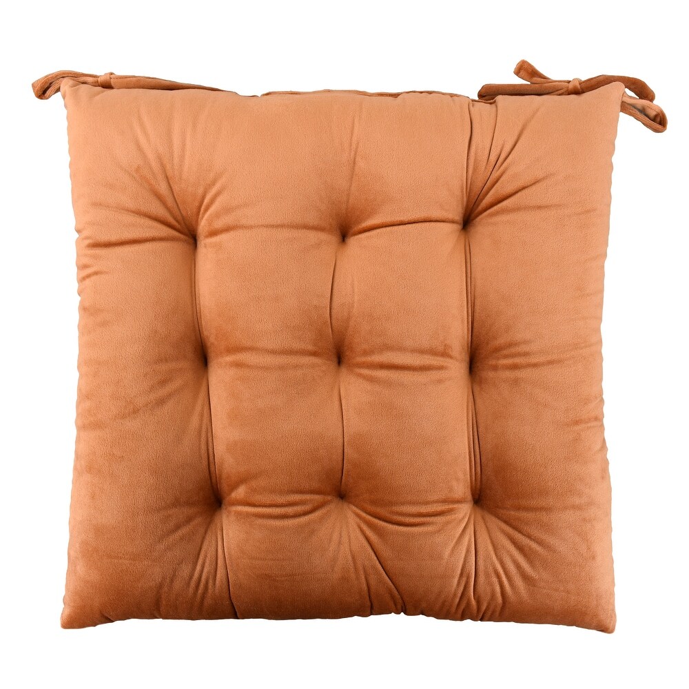 Burnt orange top seat pads