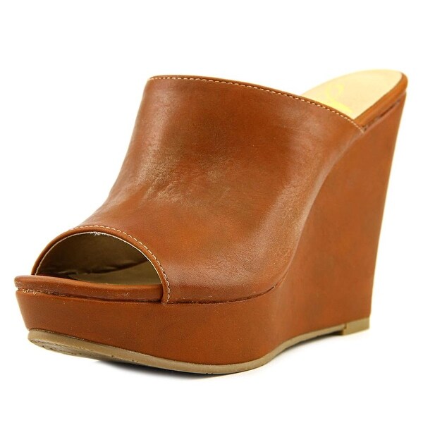 American Rag Sloan Women Open Toe Synthetic Tan Wedge Sandal