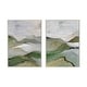 preview thumbnail 15 of 13, Kate and Laurel Sylvie Beaded Whispers of the Hills 1 and 2 Framed Canvas Art Set by Nikita Jariwala