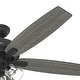 preview thumbnail 5 of 11, Hunter 60" Dondra Ceiling Fan with LED Light Kit and Pull Chain, Formal, Transitional