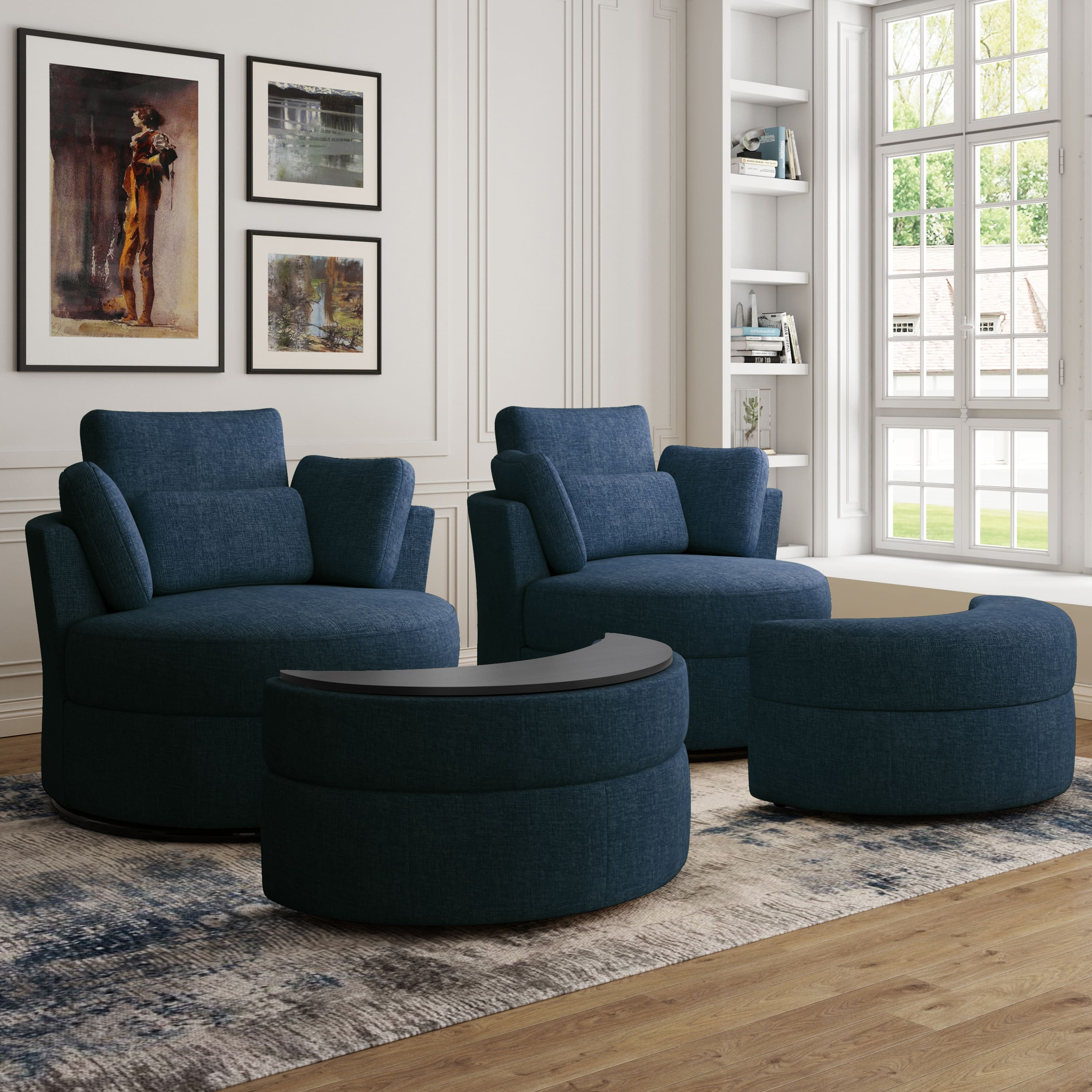 Option Navy Chenille