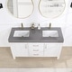 preview thumbnail 78 of 99, Leon 60 in. Double Bathroom Vanity with Composite Stone Top
