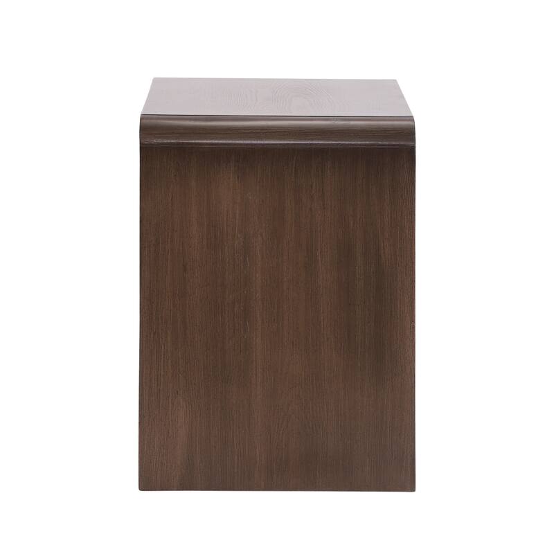 Christopher Knight Home - Walden Modern Wood Nightstand with Storage and Open Shelf
