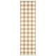 preview thumbnail 60 of 63, The Gray Barn Told Gait Indoor/Outdoor Gingham Check Area Rug 2'3" x 7'6" Runner - Tan
