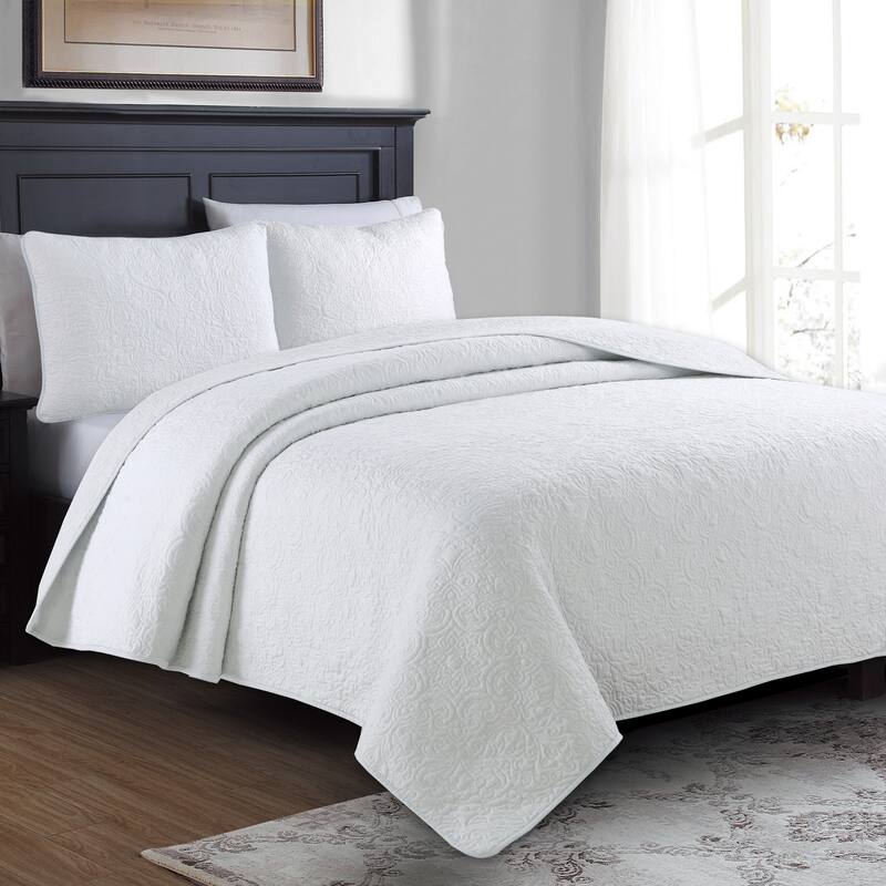 Copper Grove Badoura Reversible Quilt Set - White - Queen/Full - Queen/Full
