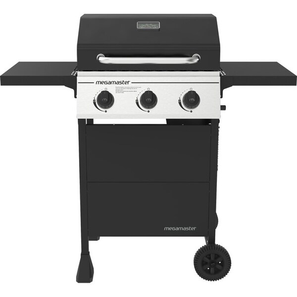 Megamaster 3-Burner Propane Gas Grill. Opens flyout.