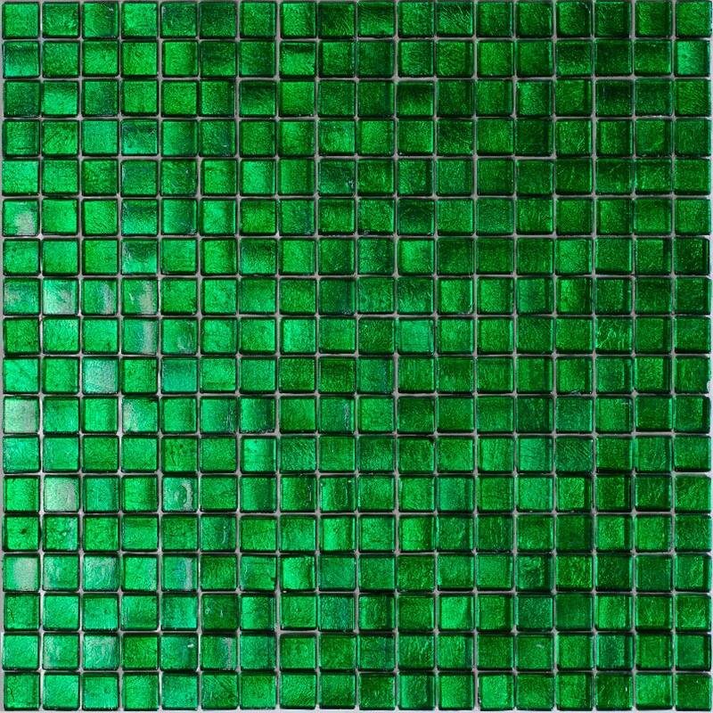 Apollo tile 12" x 12" Skosh Glossy Forest Green Glass Tile (18.69 sq ft/case) - 20 Pack