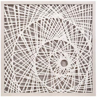 Natural - Abstract Illusion Rice Paper Shadow Box Wall Art
