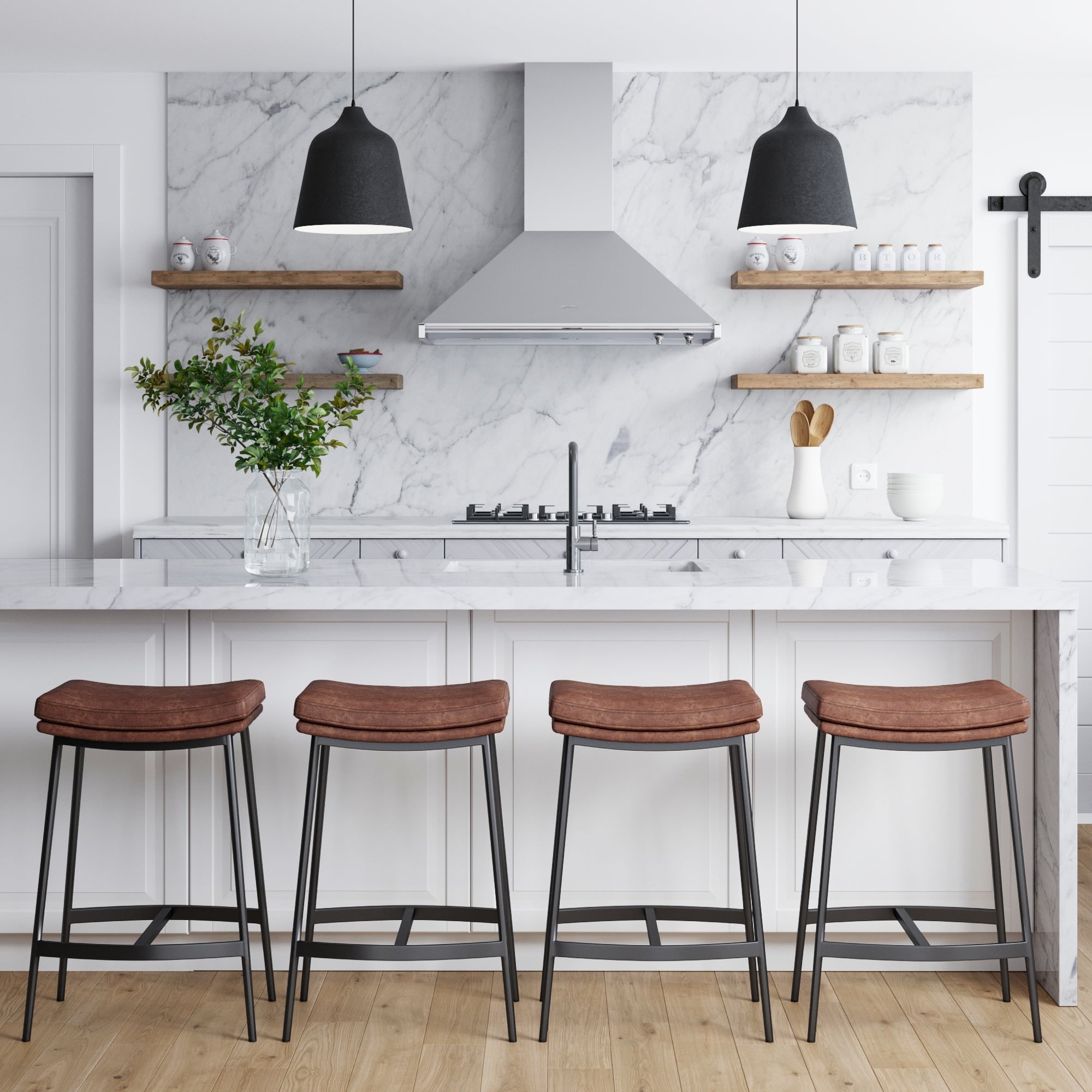 Backless cushioned hotsell bar stools