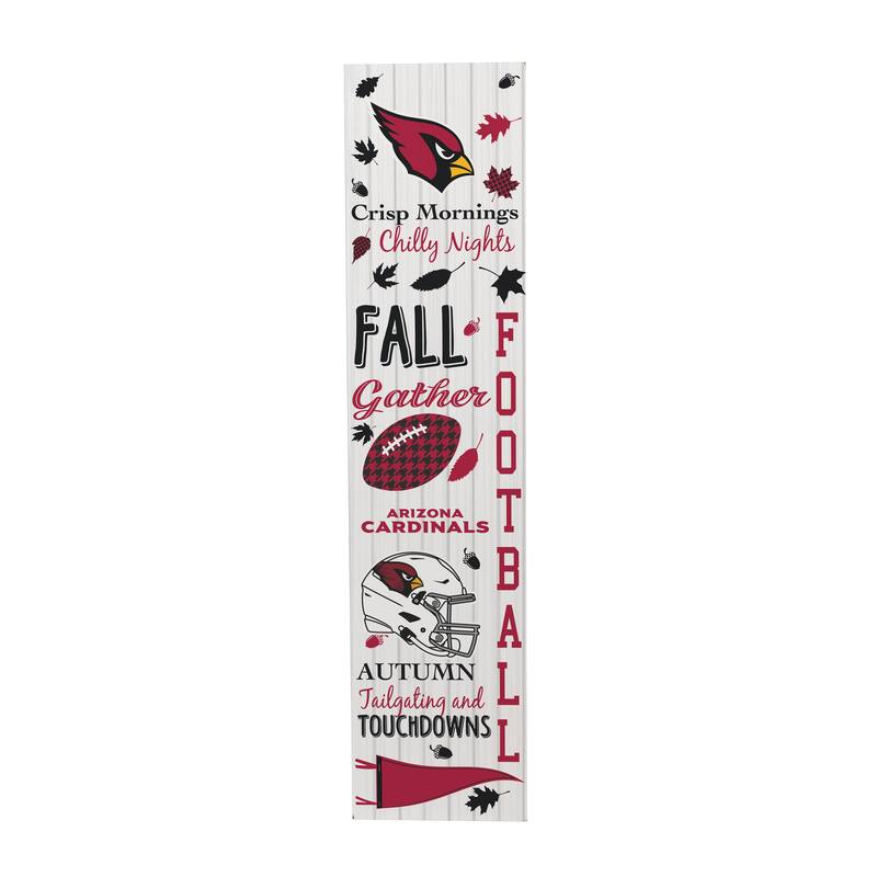 47" Double Sided Seasonal Porch Leaner, Arizona Cardinals - 47" x 11.25"