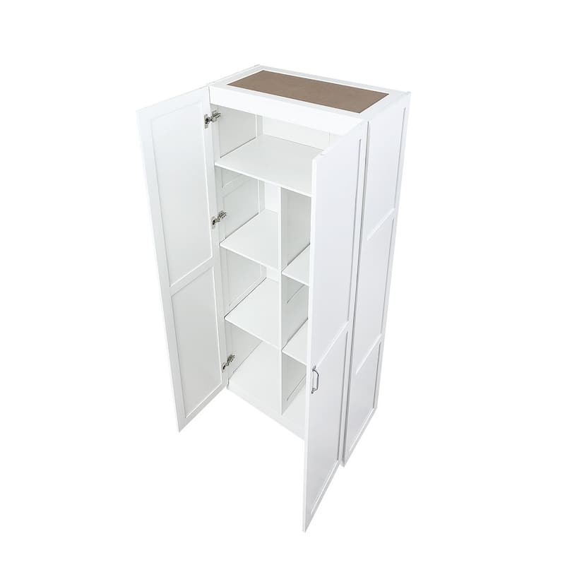 Manhattan Comfort Hopkins Modern 7 Shelf Freestanding Storage Closet