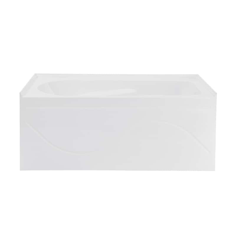 Dieppe 48'' X 32" Bathtub With Apron Right Hand Drain In White - 32x48 Right