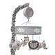 preview thumbnail 1 of 5, Lambs & Ivy Jungle Safari Gray Elephant/Lion/Giraffe Musical Baby Crib Mobile Toy
