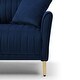 preview thumbnail 16 of 51, 2 Piece Living Room Sofa Set, Velvet Upholstered, Solid Manufactured Frame, Reversible Cushions, Metal Feet, Flared Armrests