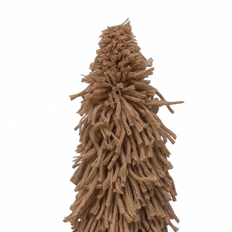 Fabric Yarn Tree with Wood Block Base