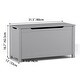 preview thumbnail 8 of 18, Kids Wooden Toy Box Storage With Safety Hinged Lid - 31.5”L x 13”W x 16.7”H