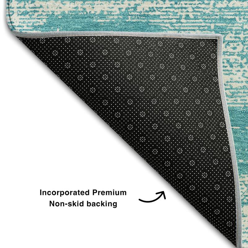 Premium Washable Super Soft Ombre Pixels Mayfield Rug