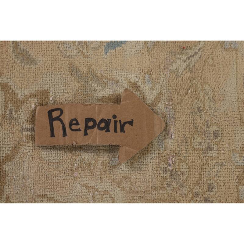 Najafabad Persian Vintage Rug Handmade Wool Carpet - 7'5"x 10'5"