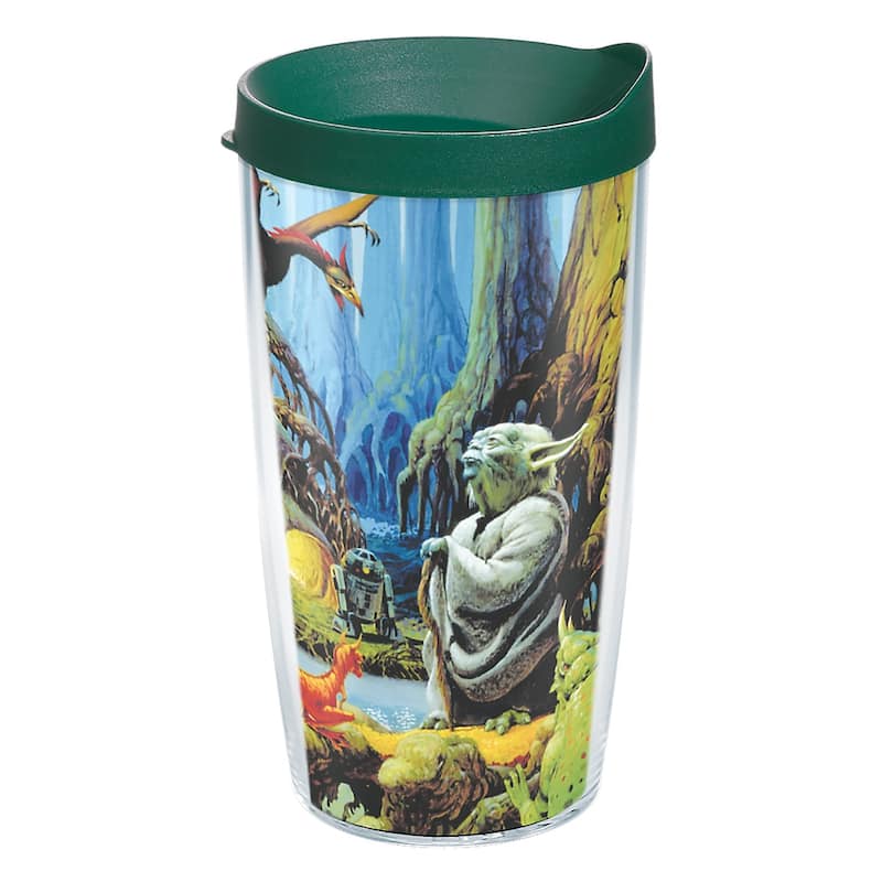 Tervis Star Wars Empire 40th Anniversary Yoda Made in USA Double Walled Insulated Travel Tumbler, Classic - 16oz