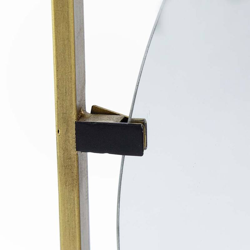 32x1x32" Poppy Mirror with Gold Metal Frame