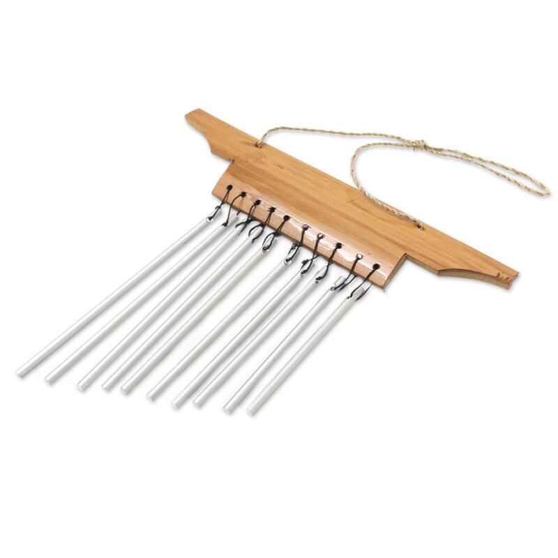 Novica Handmade Empire Of Melody Bamboo Mini Wind Chimes