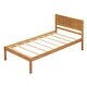 preview thumbnail 63 of 62, Solid Wood Platform Bed Frame with Headboard & Strong Slats Support