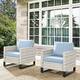 Option Light Grey Wicker / Babyblue Cusion