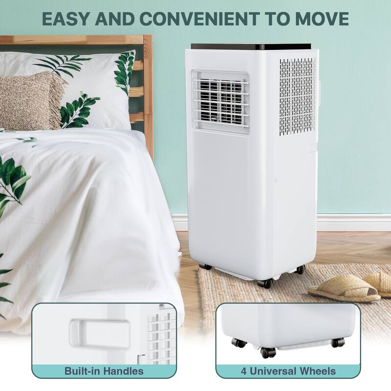 10000 BTU Portable Air Conditioner with Remote Control for Rooms up to 450 sq. ft