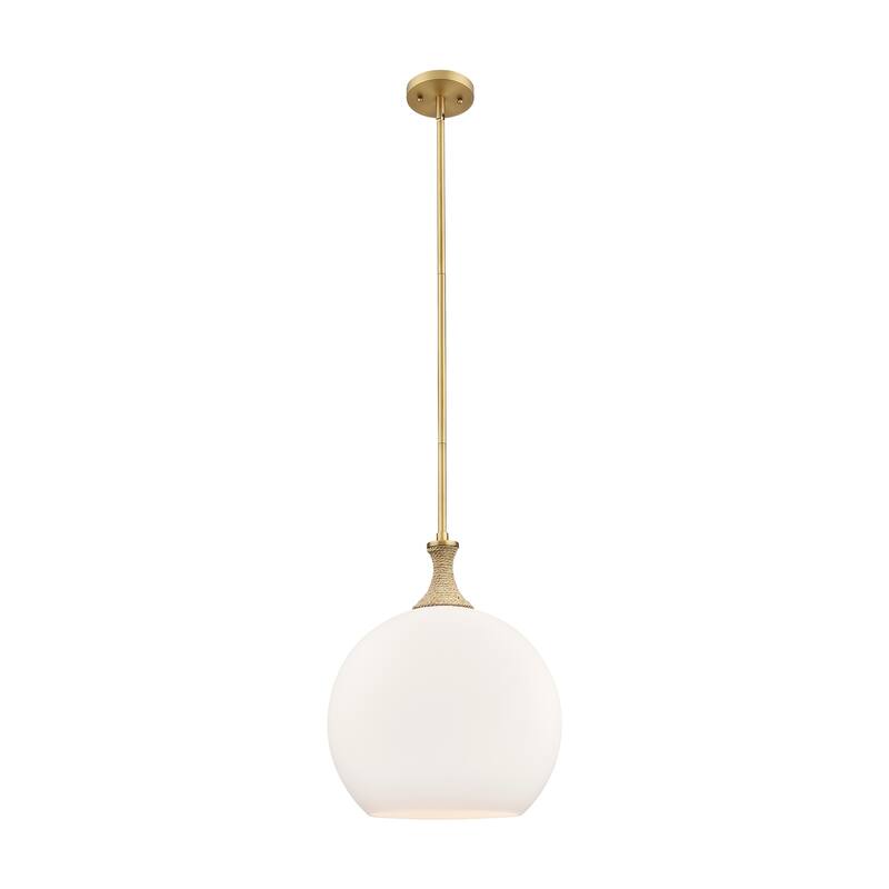 Innovations Lighting Downtown Urban - Astor - 1 Light 14" Rope Detailed Stem Hung Pendant